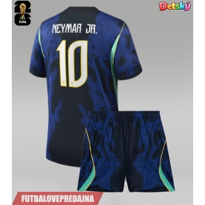 Lacne Dětský Futbalové dres Brazília Neymar Jr #10 MS 2026 Krátky Rukáv - Preč (+ trenírky)